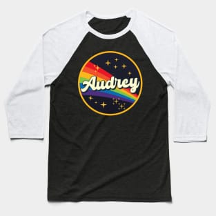 Audrey // Rainbow In Space Vintage Style Baseball T-Shirt